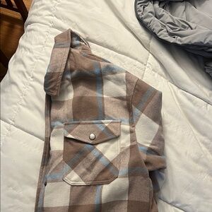 Plaid Button-Up Shirt with Pocket
